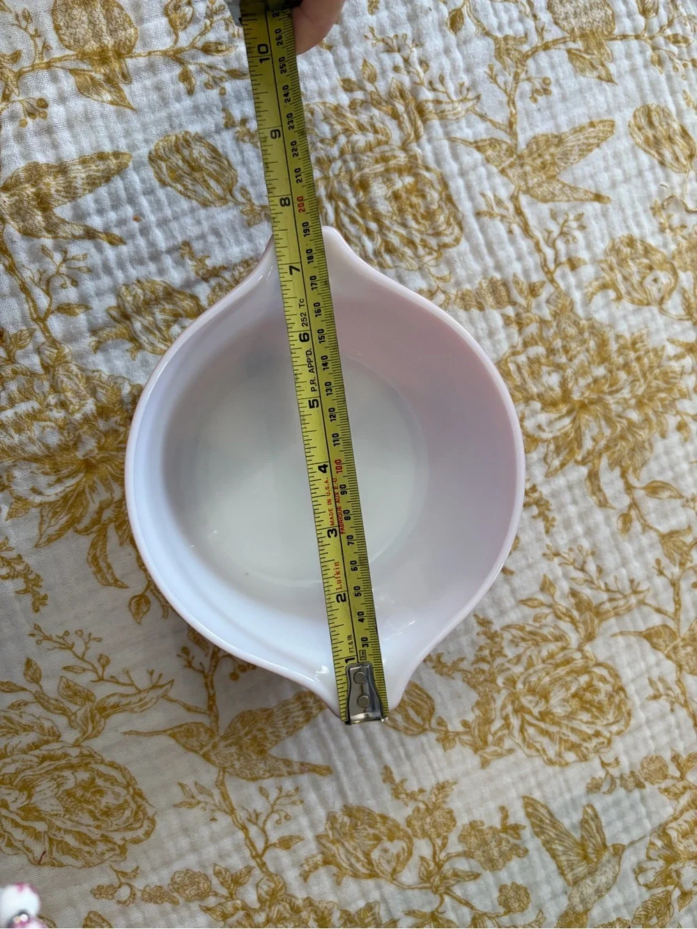 Pyrex  “Autumn Harvest”Orange Wheat-Pattern Casserole with Clear Glass Lid